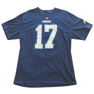 NFL Team Apparel Men’s Phillip Rivers 17 Chargers Tshirt XL